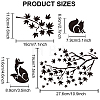 US 2Pcs 2 Styles Autumn PET Hollow Out Drawing Painting Stencils DIY-MA0001-03-2