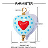 Handmade Porcelain Pendants PR-OY001-03G-2