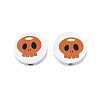 Halloween Printed Natural Wood Beads WOOD-T021-93-4