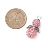 Alloy with Glass Seed Beads Pendants PALLOY-MZ00276-03-2