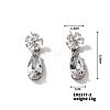 Shiny Flower Stud Earrings with American Style and Personality YB1145-2-1