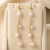 Nuggets 304 Stainless Steel Tassel Hoop Earrings XA0550-3