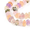 Natural Amethyst & Citrine & Rose Quartz & Prehnite Beads Strands G-N347-09A-12-4