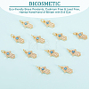 Eco-friendly Brass Micro Pave Clear Cubic Zirconia Pendants KK-DC0001-77-4