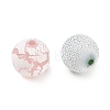 Spray Painted Acrylic Beads AC-CBA4D01-02-2
