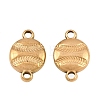 304 Stainless Steel Sports Ball Links Connector Charms STAS-Z203-10G-02-1