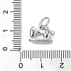304 Stainless Steel Rhinestone Pendants STAS-A145-04J-P-3