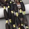 Natural Banded Agate Beads Strands G-B177-A01-01-1