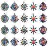 20Pcs 20 Style Rainbow Color Alloy Charm & Pendant JX111A-1