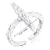 925 Sterling Silver Cross Open Cuff Ring for Women JR877A-3