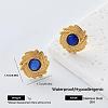304 Stainless Steel Resin Stud Earrings for Women OH3456-4-1