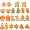 66pcs 11 styles Christmas Theme Resin Decoden Cabochons RESI-SC0005-59-1