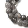 Natural Gemstone Cloudy Quartz Faceted Round Bead Strands G-O021-8mm-03B-4