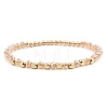 Narual White Jade & Synthetic Non-magnetic Hematite Beads Stretch Bracelets for Women KP6261-10-1