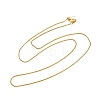 1MM Brass Box Chain Adjustable Slider Necklaces KK-H533-10A-G-4