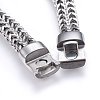 304 Stainless Steel Mesh Bracelets BJEW-L631-33P-3