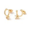 Brass Stud Earring Findings KK-M270-23G-1