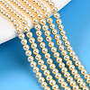 Baking Painted Pearlized Glass Pearl Bead Strands HY-N002-3mm-A09-1