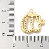 Rack Plating Brass Micro Pave Cubic Zirconia Pendants KK-L224-053G-3