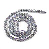 Electroplate Transparent Glass Beads EGLA-B013-02A-HP17-2