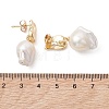 Nuggets Natural Baroque Pearl Keshi Pearl Dangle Stud Earrings EJEW-JE07001-5