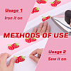 30Pcs Strawberry Computerized Embroidery Cloth Iron on/Sew on Patches PATC-FG0003-73B-3