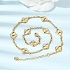 304 Stainless Steel Link Chain Necklaces for Women NJEW-G197-01G-01-2