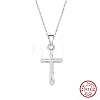 925 Sterling Silver Textured Pendants SE-CBA9BBC-04P-1
