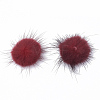 Faux Mink Fur Ball Decoration X-FIND-S267-2.5cm-06-2