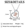 Brass Micro Pave Clear Cubic Zirconia Pendant Necklaces FS-WGB309C-01-5