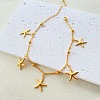 Bohemia Style Ocean Theme 304 Stainless Steel Anklets WG73A42-02-1