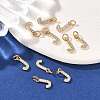 SHEGRACE Brass Micro Pave Clear Cubic Zirconia Pendants XGRQ29863-394G-J-4