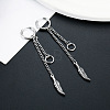 304 Stainless Steel Hoop Earrings FS-WG93B8B-06-1