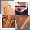 10Pcs 10 Styles Brass Slide Charms KK-BBC0027-79-5