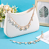2Pcs Bohemian Starfish Alloy & Natural Shell Tassel Bag Decorative Chains AJEW-BBC0001-13-4