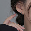 Heart Brass Enamel Hoop Earrings FS-WG22EC0-01-2