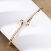 Alloy Arm Cuff Bangles Girl Women AJEW-A063-02G-1