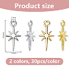 60Pcs 2 Colors Alloy Pendants FIND-DC0008-48-2