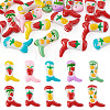20Pcs 10 Styles Fruit Theme Boot Baking Paint Glass Enamel Beads LAMP-TA0002-78C-1