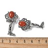 Angel Brass Natural Red Jasper Pendants KK-D361-02AS-26-3