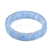 Dyed Natural Quartz Crystal Beads Stretch Bracelets for Women Men BJEW-C097-06-16-2