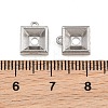 304 Stainless Steel Charm Rhinestone Settings SA-CBAC865-07D-P-3