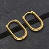 Ion Plating(IP) 304 Stainless Steel Oval Hoop Earrings EJEW-M218-02A-G-5