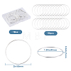 50Pcs Brass Linking Rings KK-SP0002-12A-2