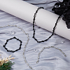 FIBLOOM 4Pcs 4 Styles Alloy Thornlet Link Chain Bracelets & Necklaces BJEW-FI0001-77-5