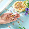 50Pcs Glass Pendants PALLOY-TAC0276-6
