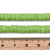 Opaque Solid Color Glass Beads Strands GLAA-N026-3x6mm-07-4