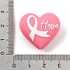 Breast Cancer Awareness Pink Ribbon Theme Silicone Beads SL-CBA6E7F-01C-3