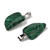 Synthetic Malachite Pendants G-B127-01P-05-3