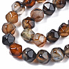 Natural Striped Agate/Banded Agate Beads Strands X-G-N326-94-3